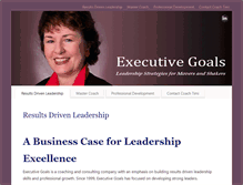 Tablet Screenshot of executivegoals.com